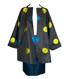 1980s Geoffrey Beene Reversible Evening Coat   Skirt Ensemble