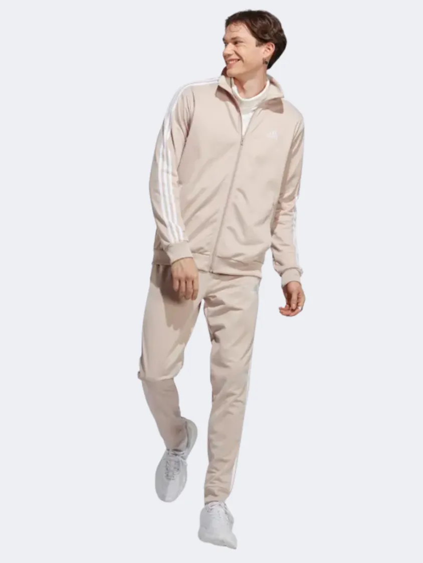 Adidas Sportswear Basic 3-Stripes Men Sportswear Suit Wonder Taupe