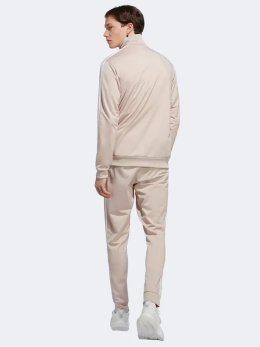 Adidas Sportswear Basic 3-Stripes Men Sportswear Suit Wonder Taupe