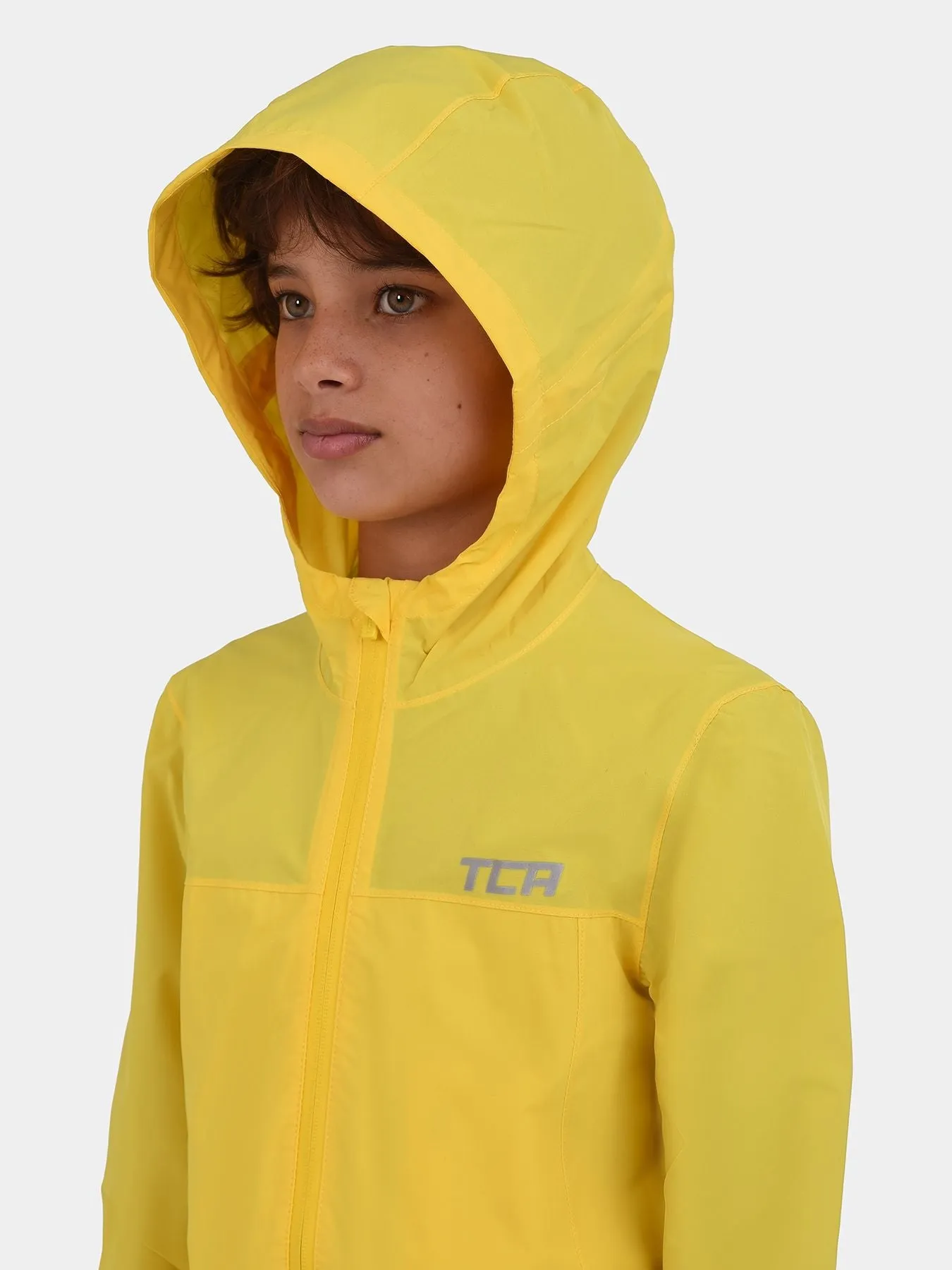 AirLite 2.0 Hooded Waterproof Rain Jacket For Boys With Side & Internal Zip Pockets & Reflective Strips