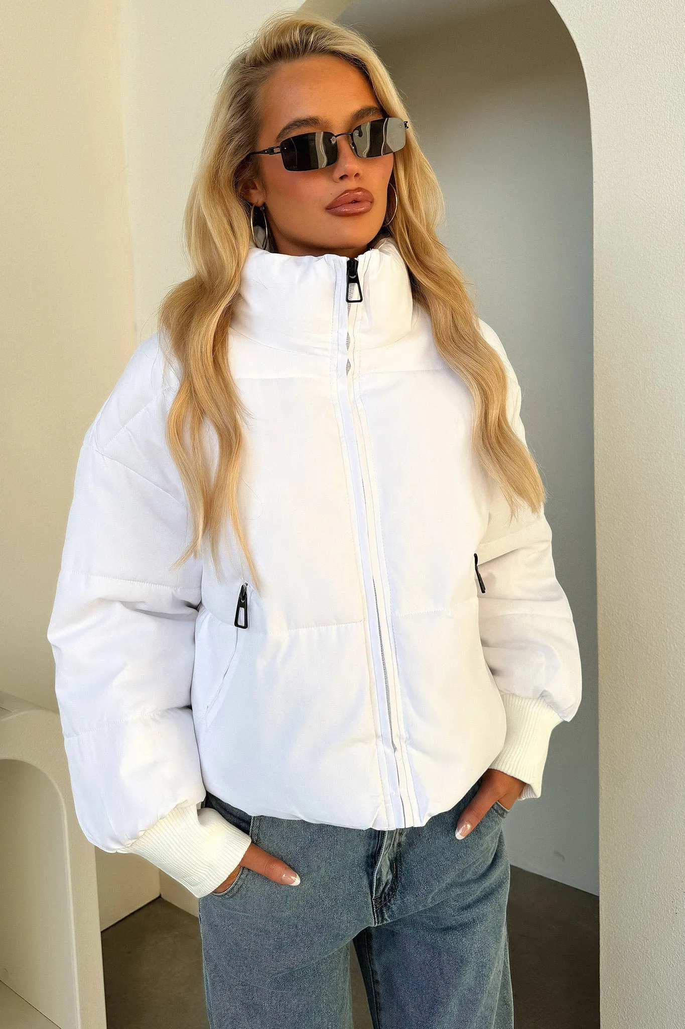 Ajax Puffer Jacket - White