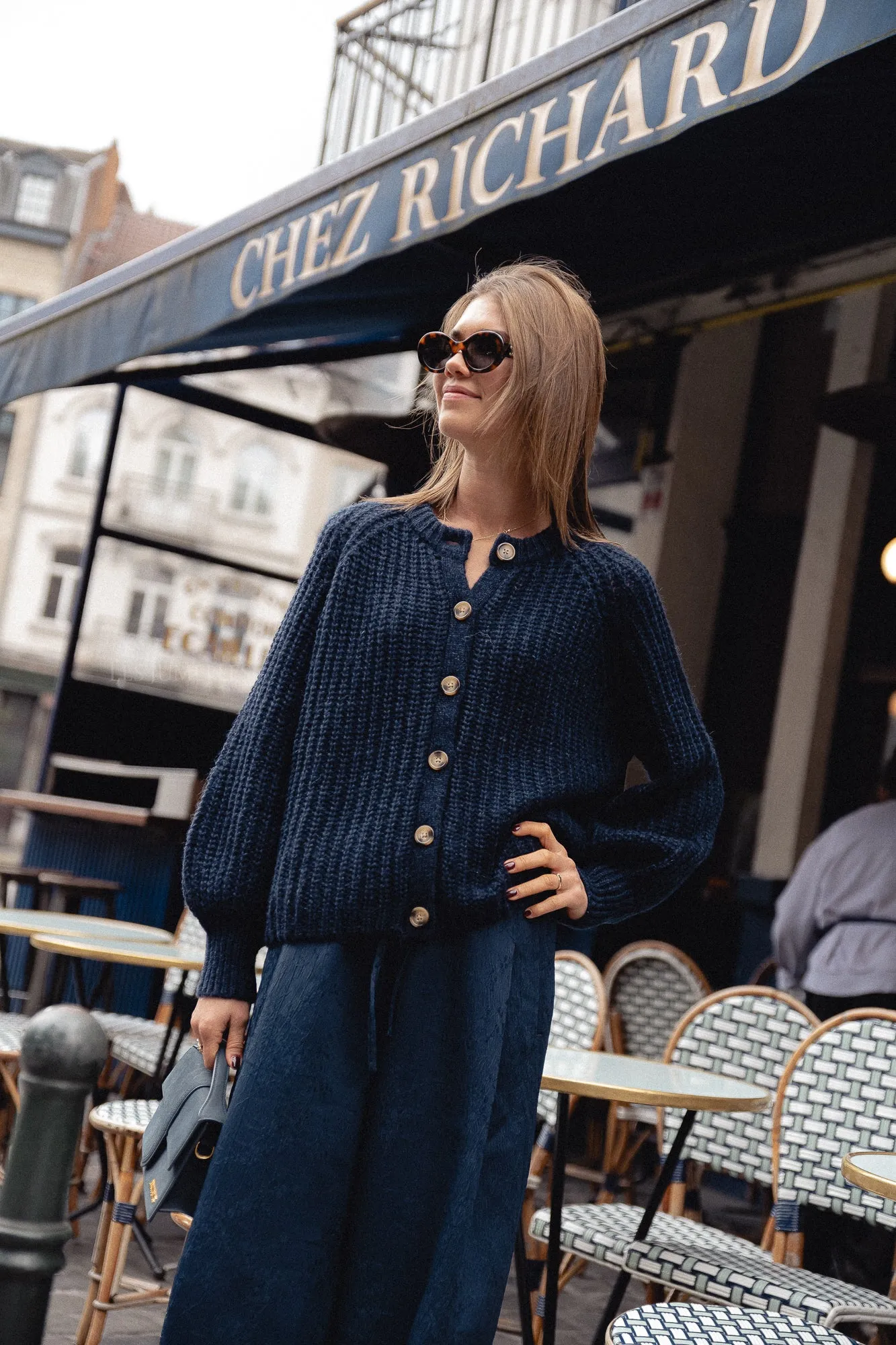 Alix cardigan navy