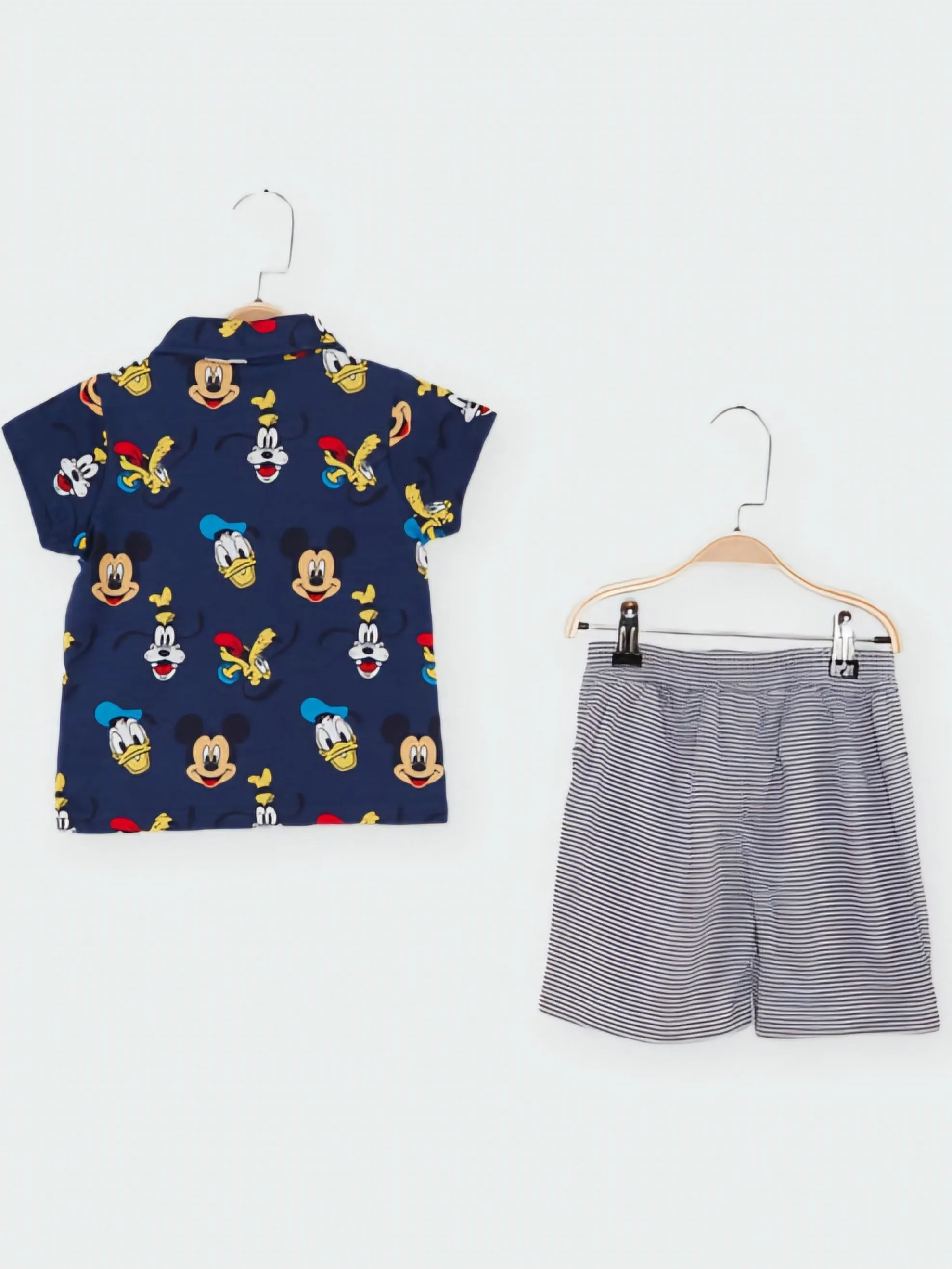 All-Over Mickey Mouse 2PC Print Set.