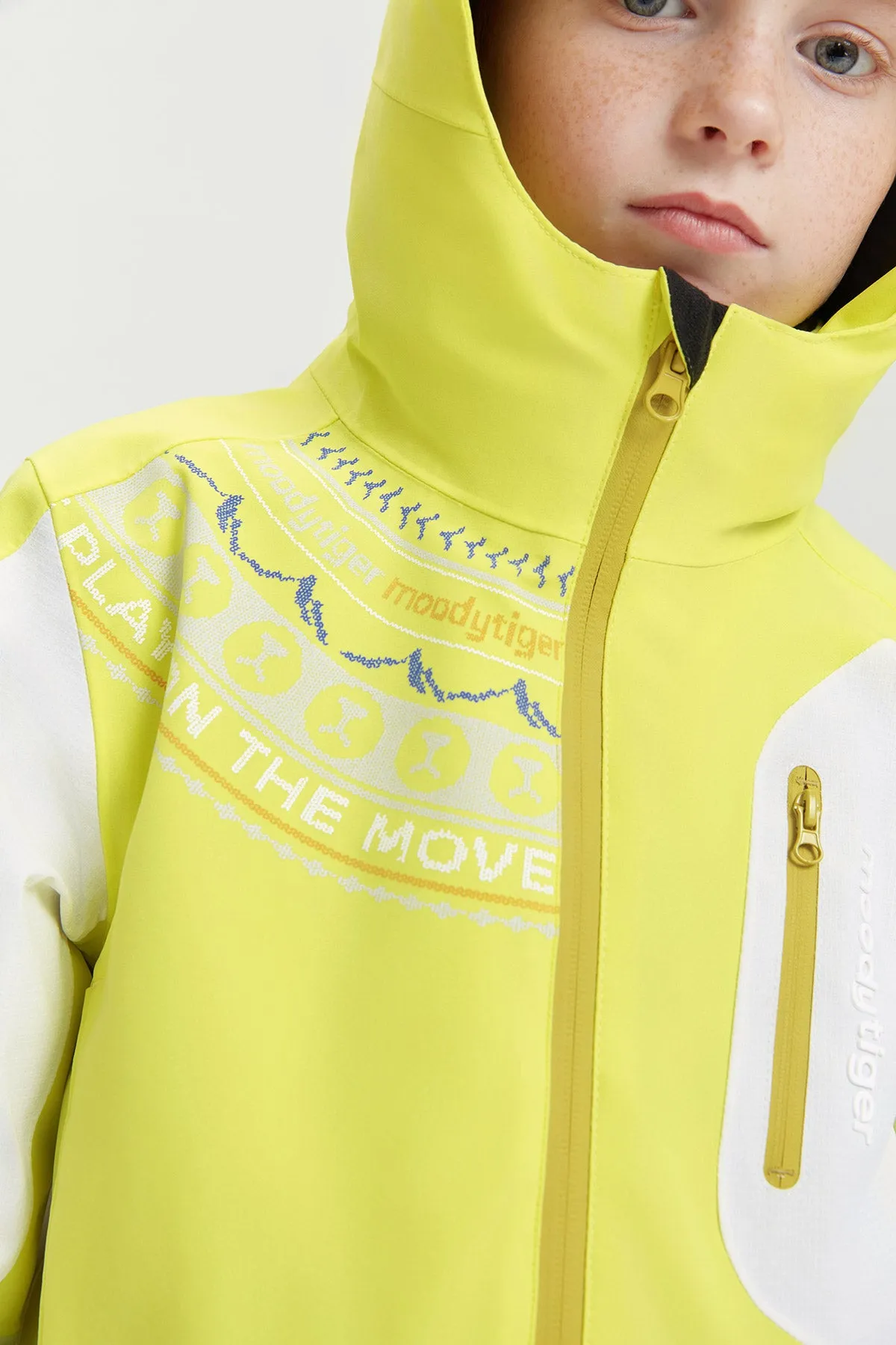 Aurora borealis Skiing Puffer Jacket