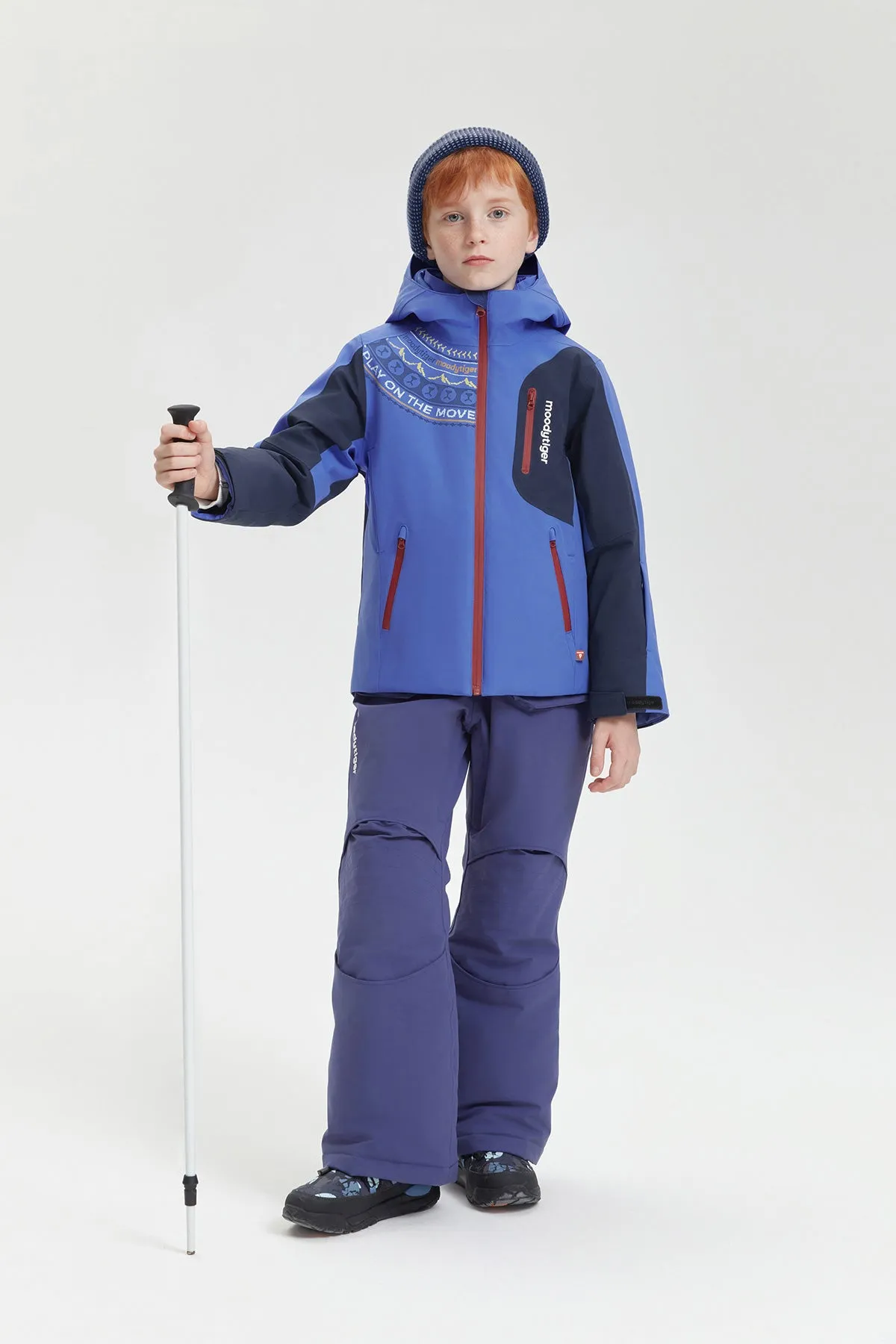 Aurora borealis Skiing Puffer Jacket