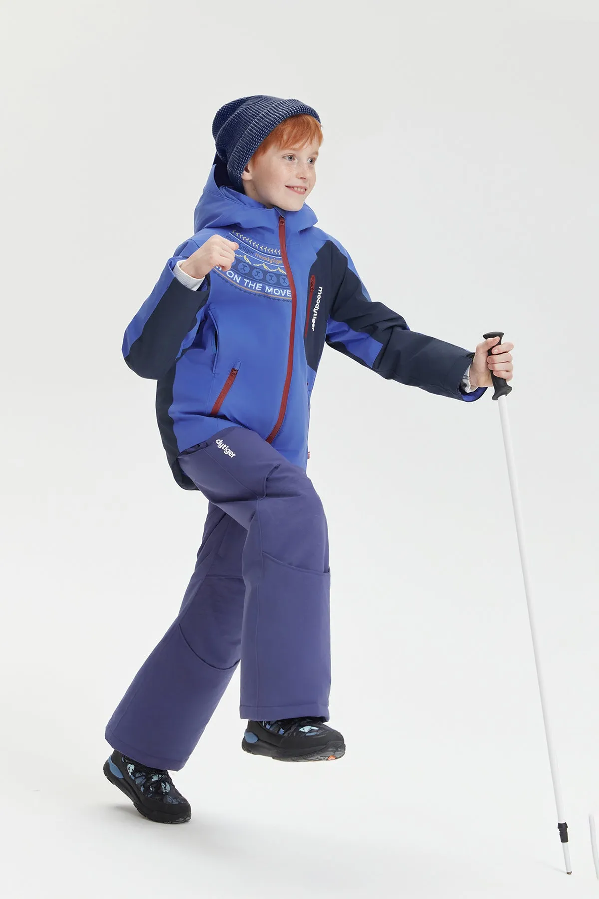 Aurora borealis Skiing Puffer Jacket