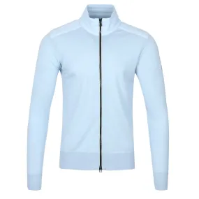 Belstaff Kelby Zip Cardigan in Sky Blue