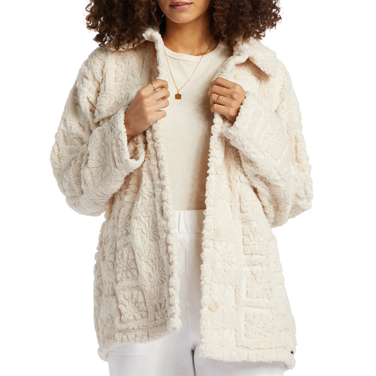 Billabong Women's Fairbanks Teddy Bear Jacket