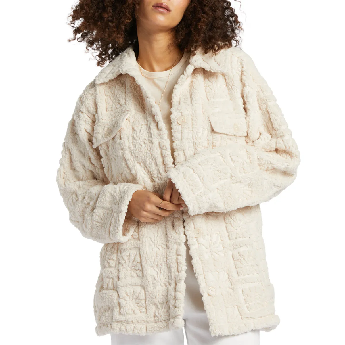 Billabong Women's Fairbanks Teddy Bear Jacket