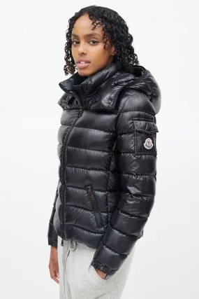 Black Badyfur Down Puffer Jacket