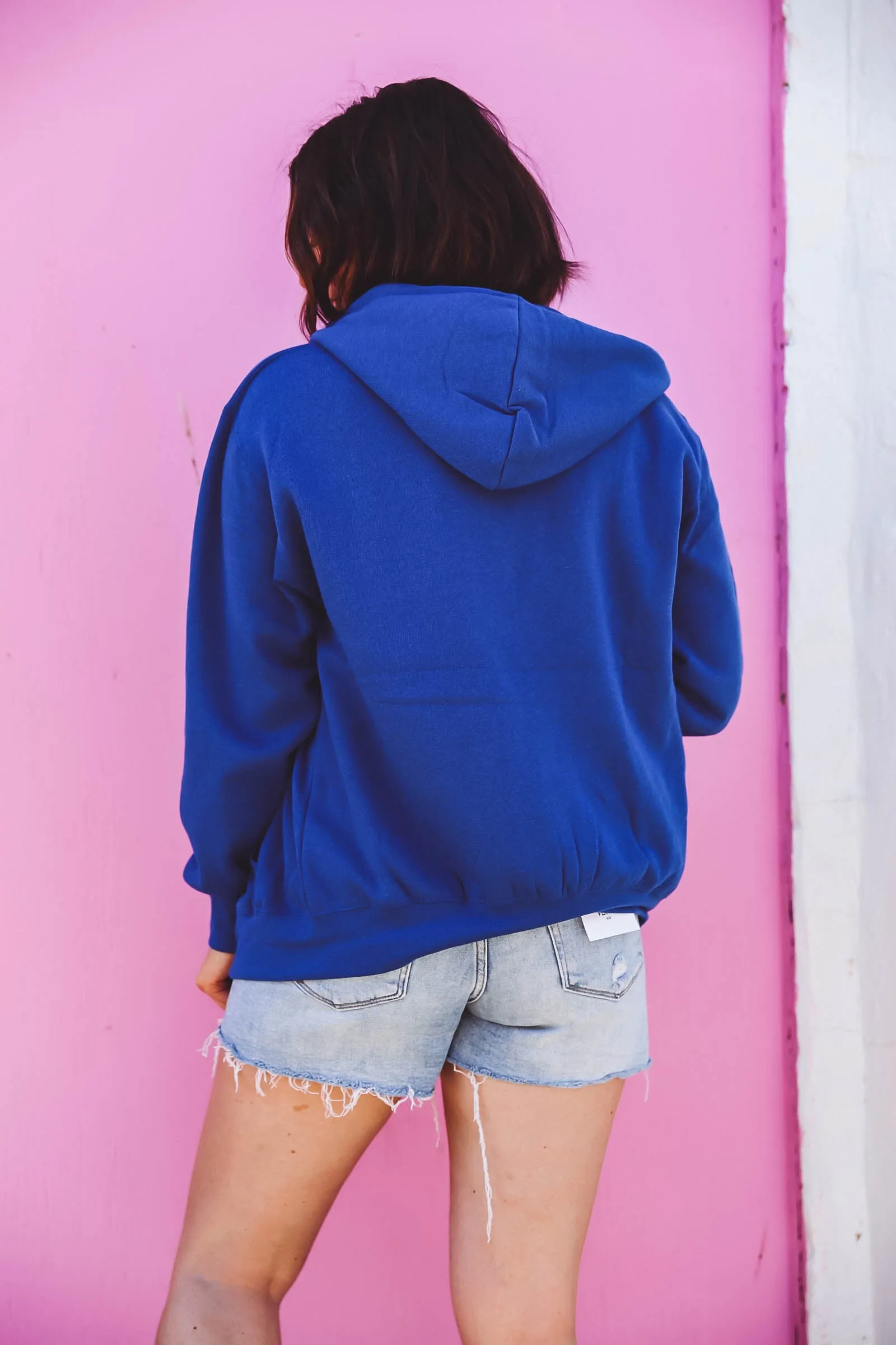 Charlie Zip Up Hoodie-Royal Blue