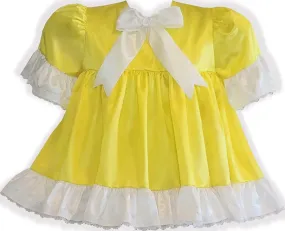 Custom Fit Yellow Satin Adult Sissy Babydoll Nightgown by Leanne's