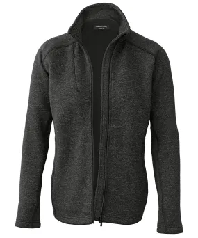 Dark Grey Melange - Women’s Montana – knitted fleece jacket