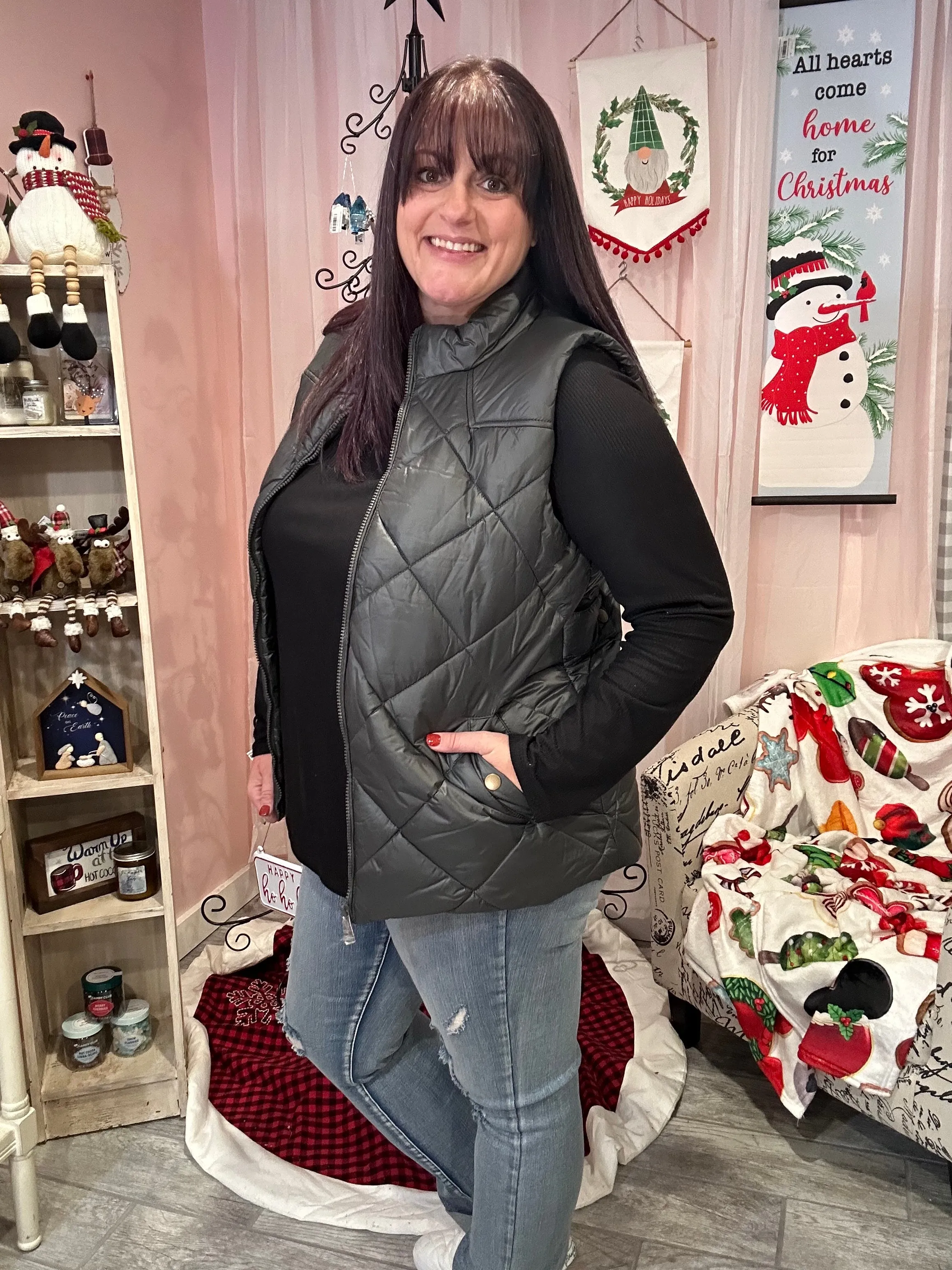 Diamond Quilted Vest