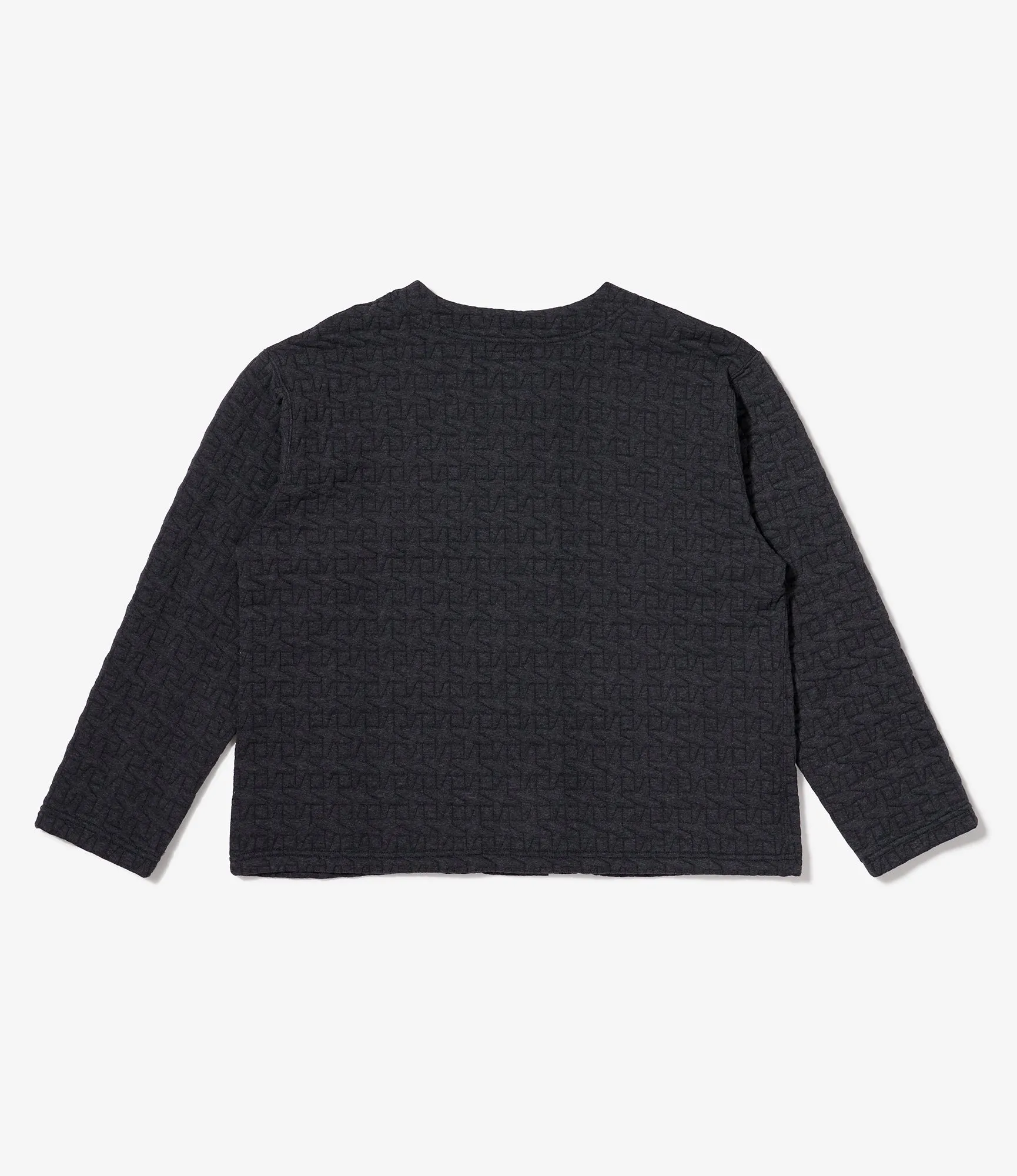 Engineered Garments Knit Cardigan - Charcoal PC Quilted Jersey