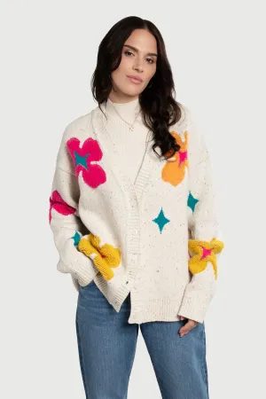 Floral Cardigan Button Up