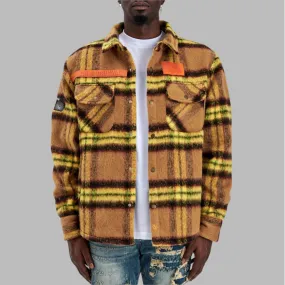 Gala Fury Fleece Flannel Jacket Rust