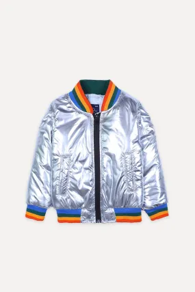 Girl's Rainbow Puffer Jacket