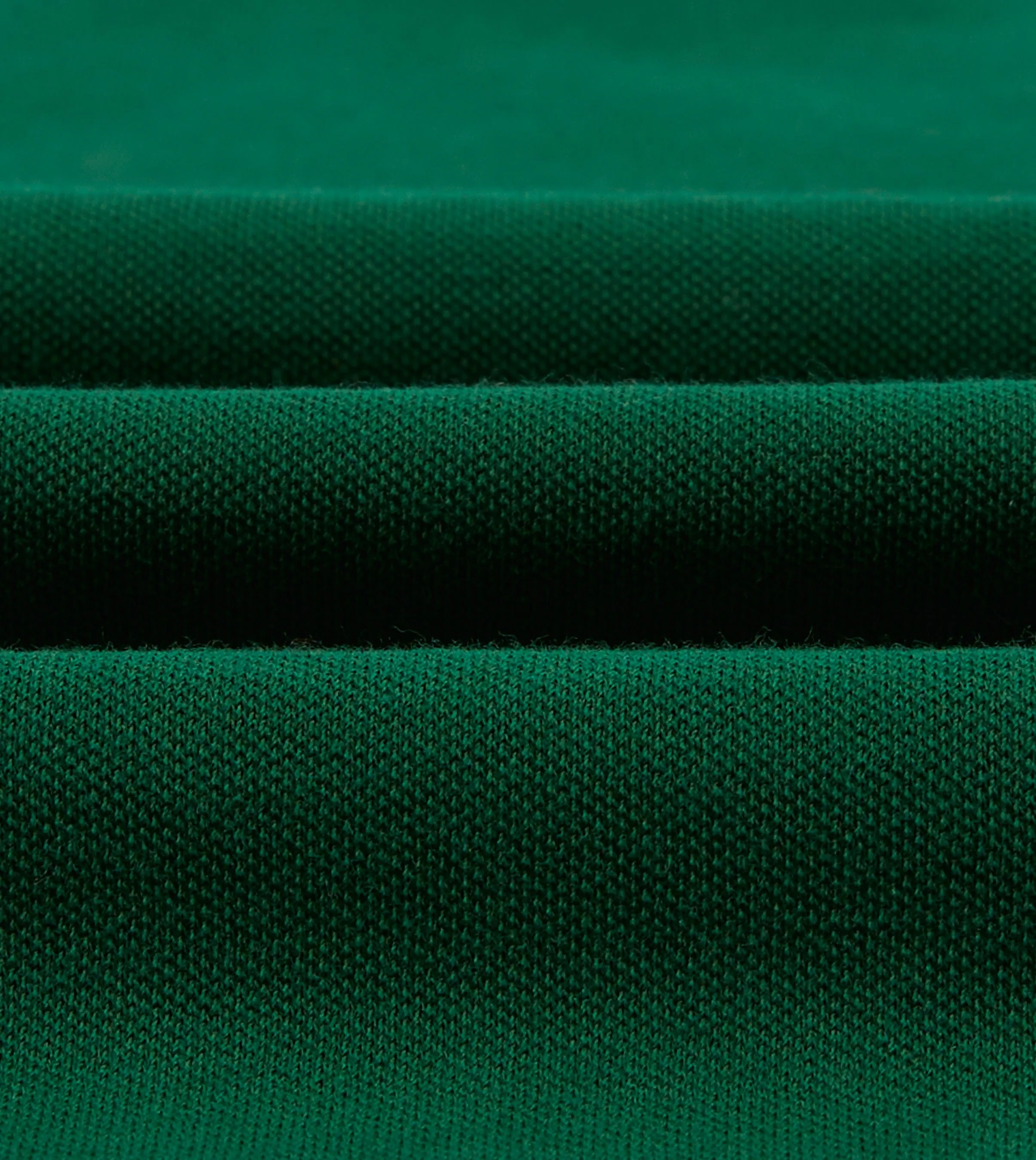 Green Piqué Cotton Polo Shirt