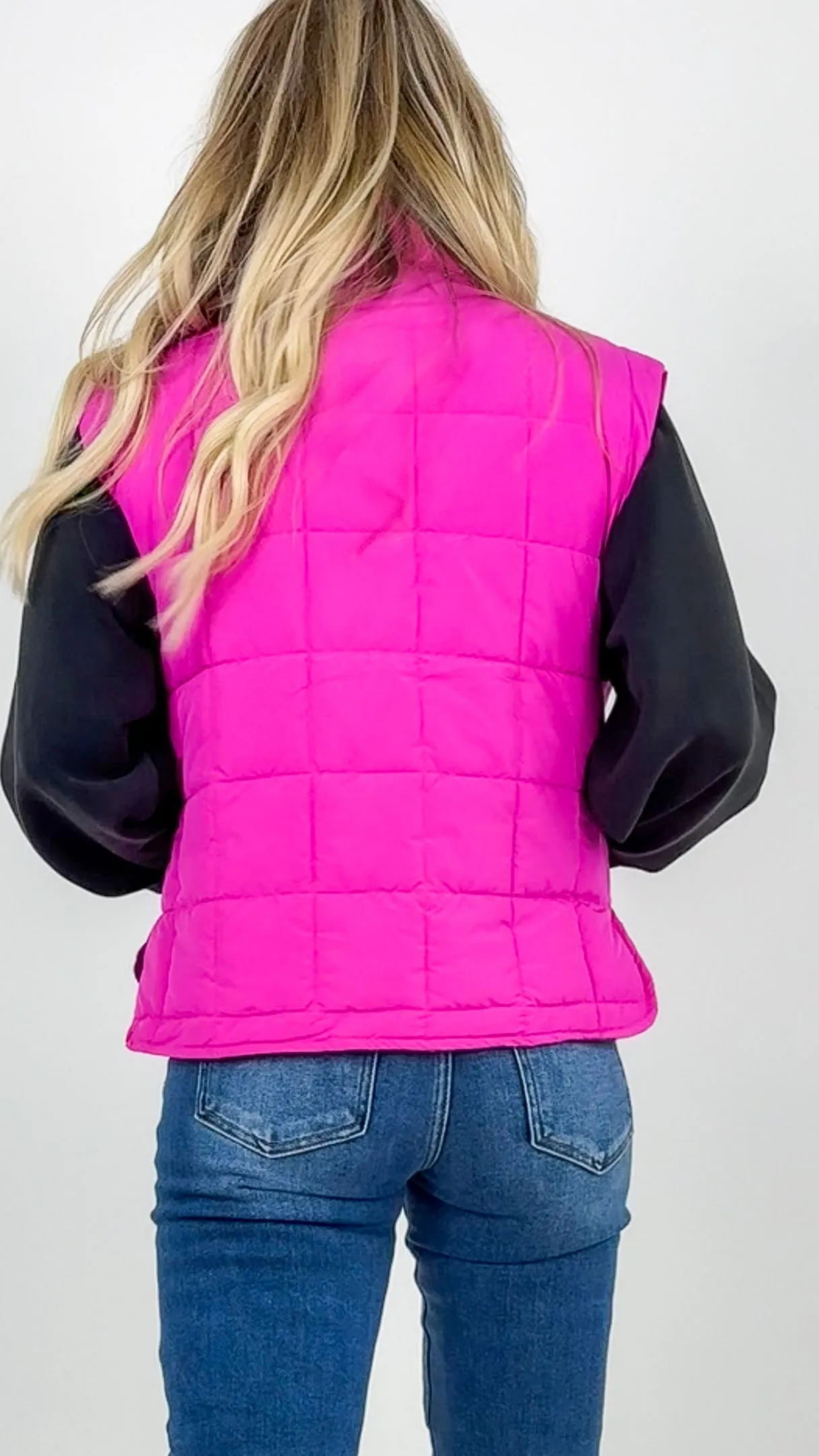 Hot Pink Puffer Vest