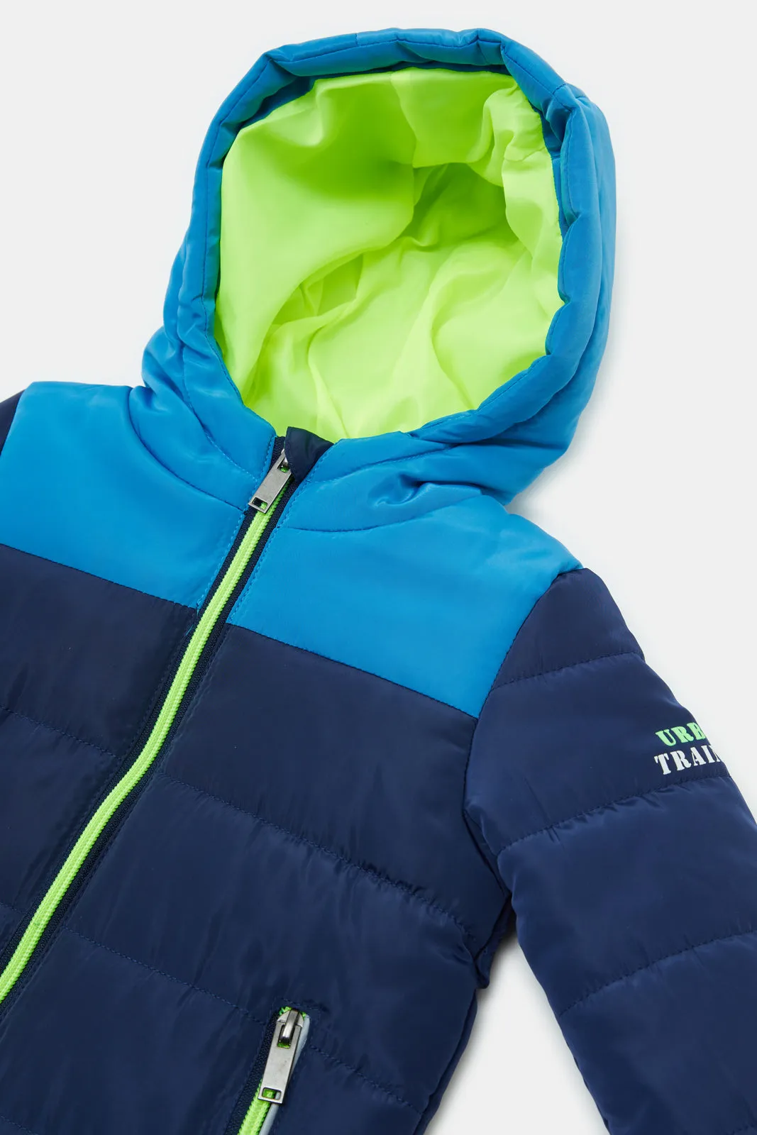 Infant Boys Navy Puffer Jacket