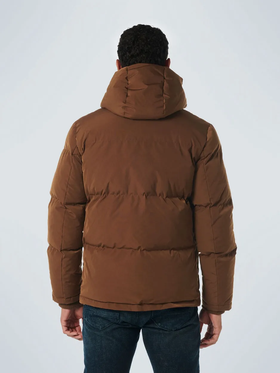 Jacket Short Fit Hooded Padded | Camel