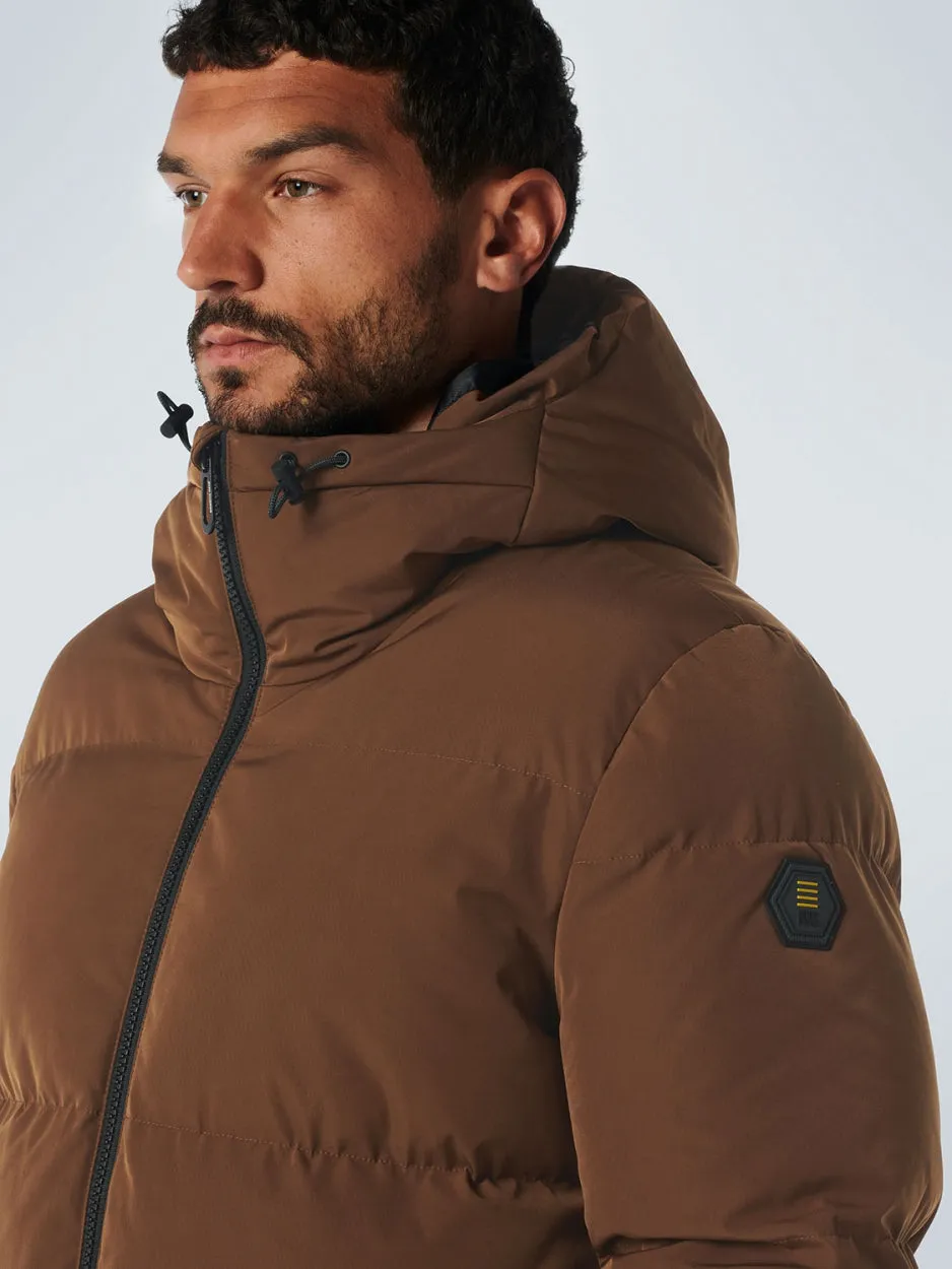 Jacket Short Fit Hooded Padded | Camel