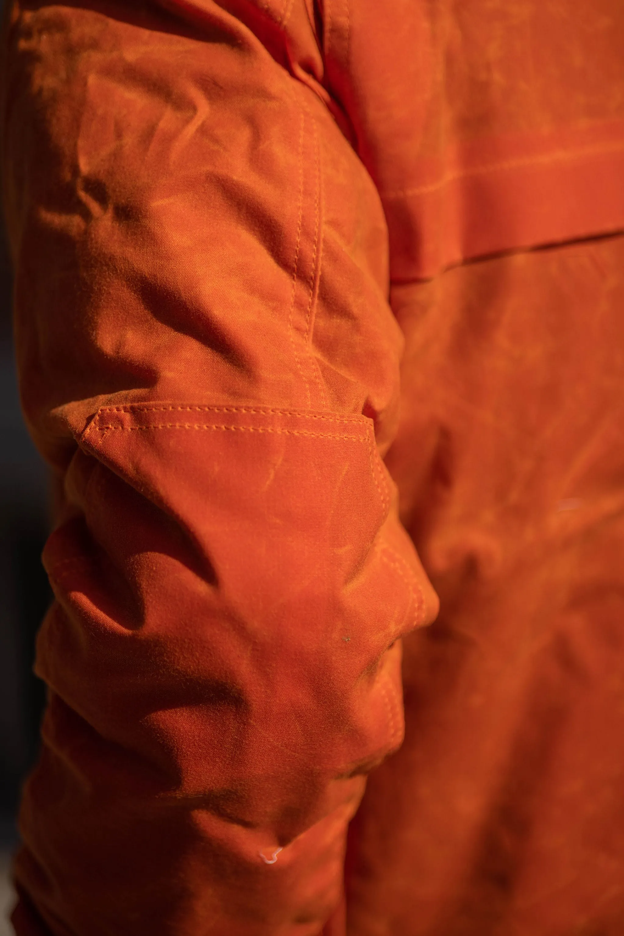 Jane Motorcycle Arctic Kingsland Parka - Waxed Orange