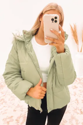 Jayra Puffer Jacket Sage