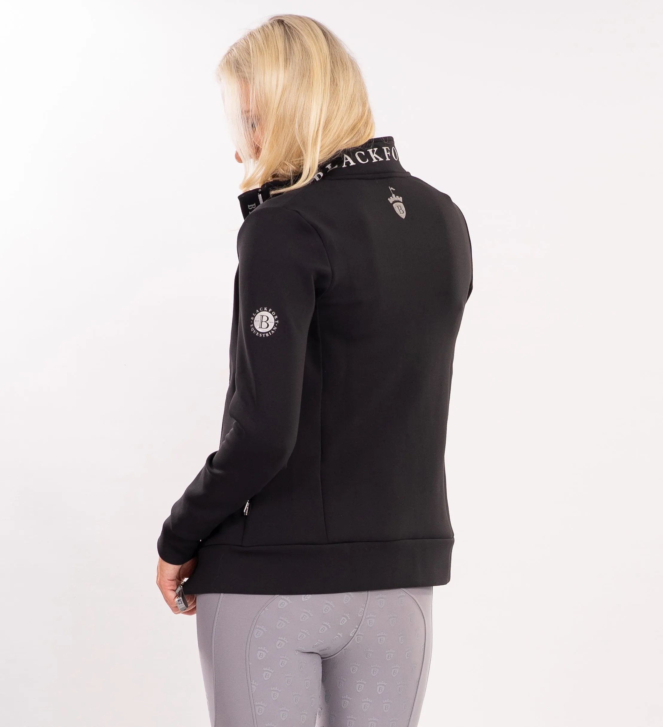 Jenny Black & Silver Zip Up