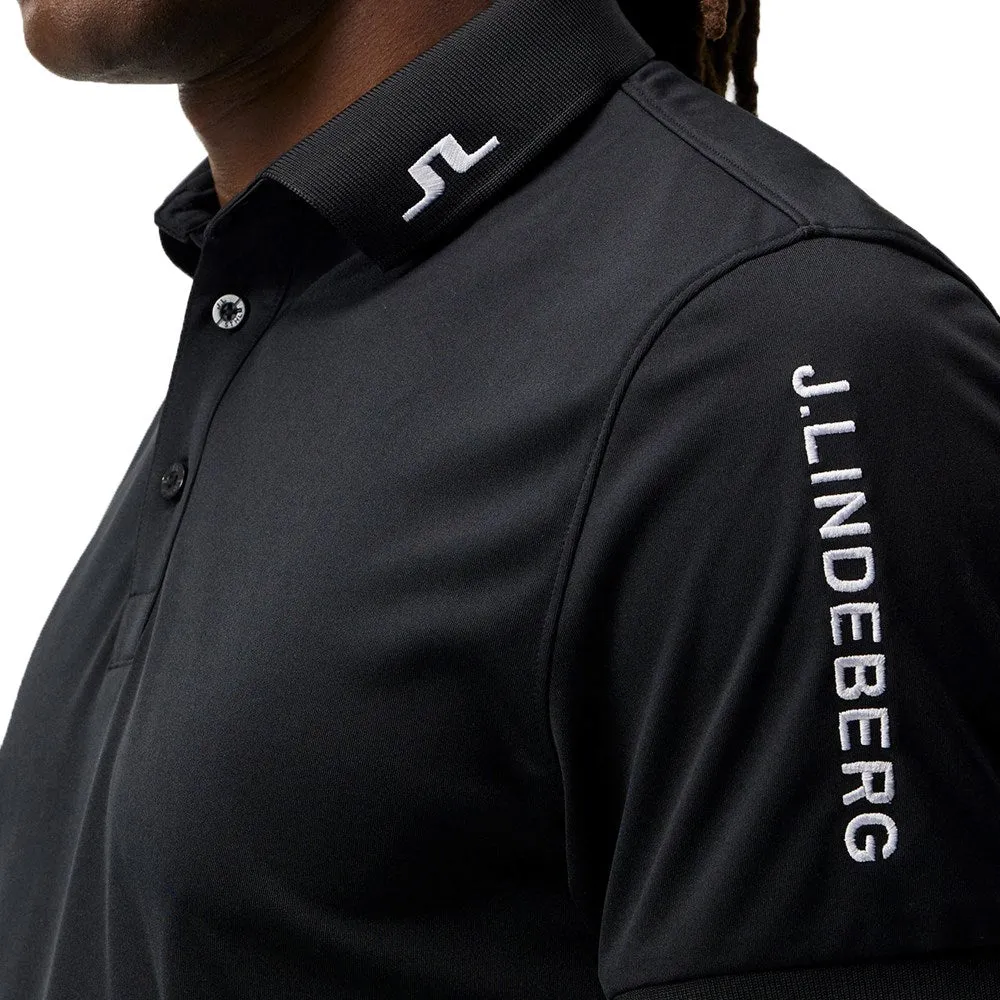 J.Lindeberg Tour Tech Reg Fit Golf Shirt - Black