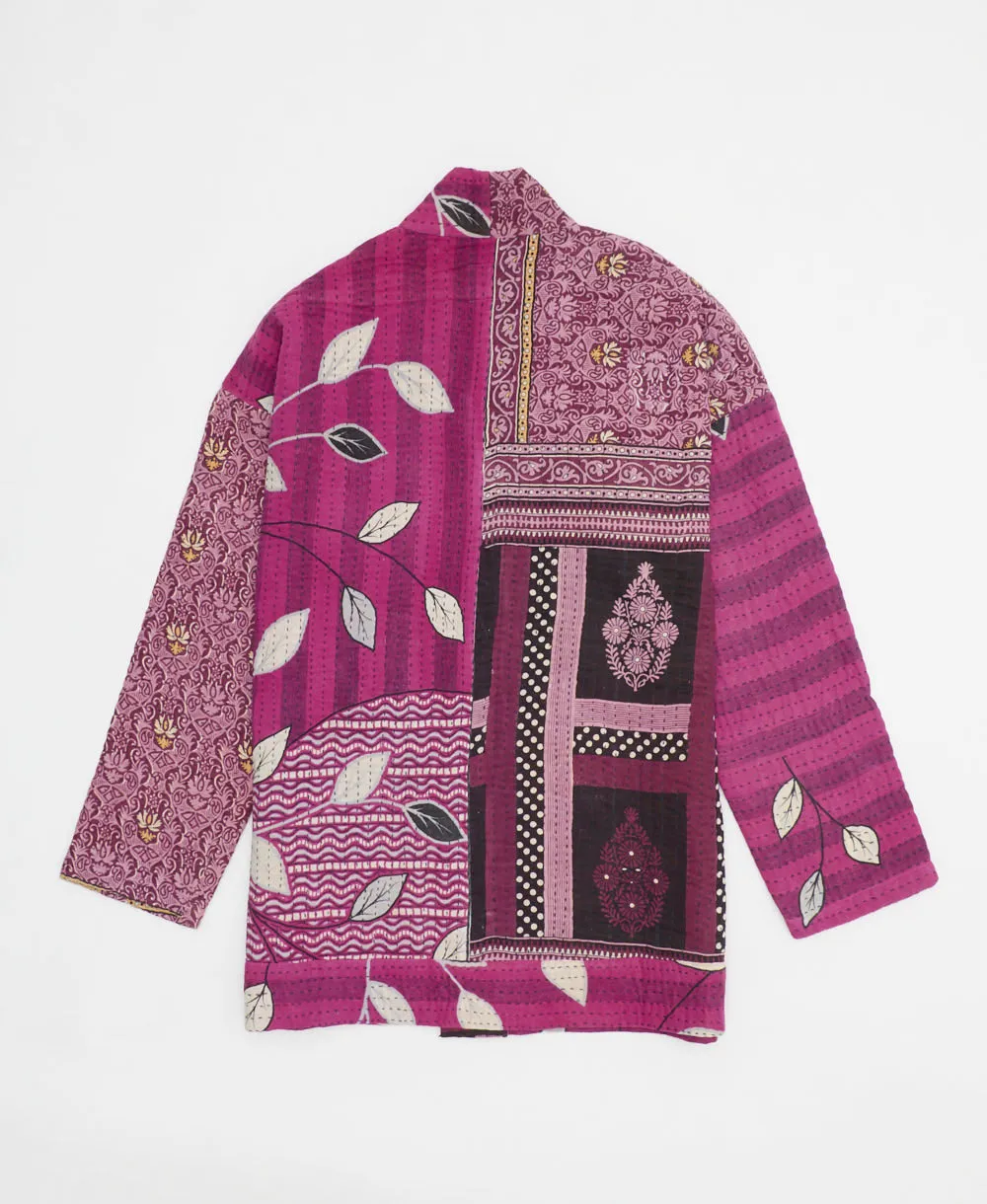 Kantha Quilted Jacket - No. 240525 - Large