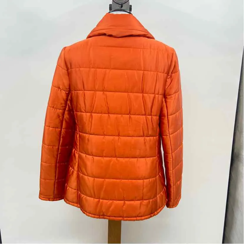 Leggiardo Women's Size S Orange Solid Jacket