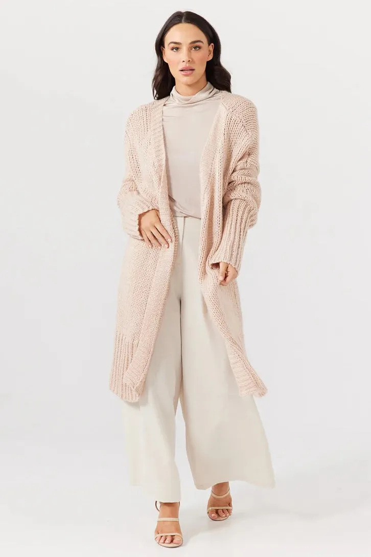 Long Cabin Cardi in Blush