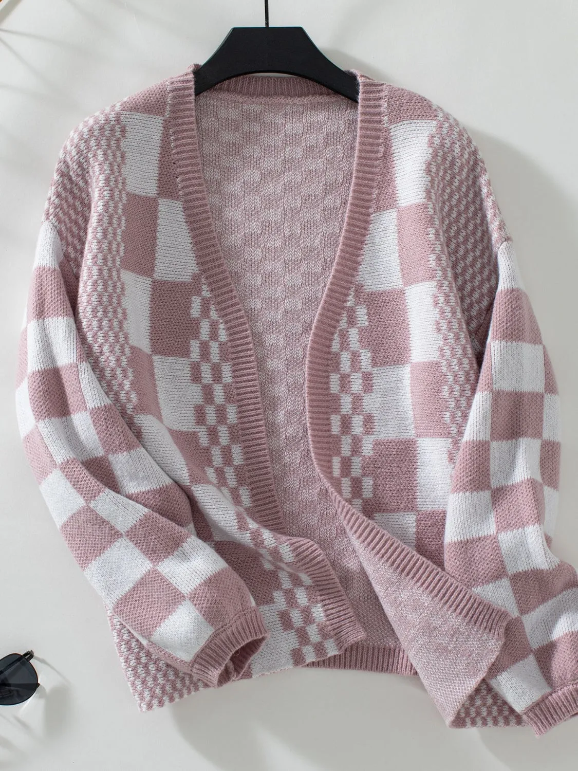 Meg Checkered Cardigan