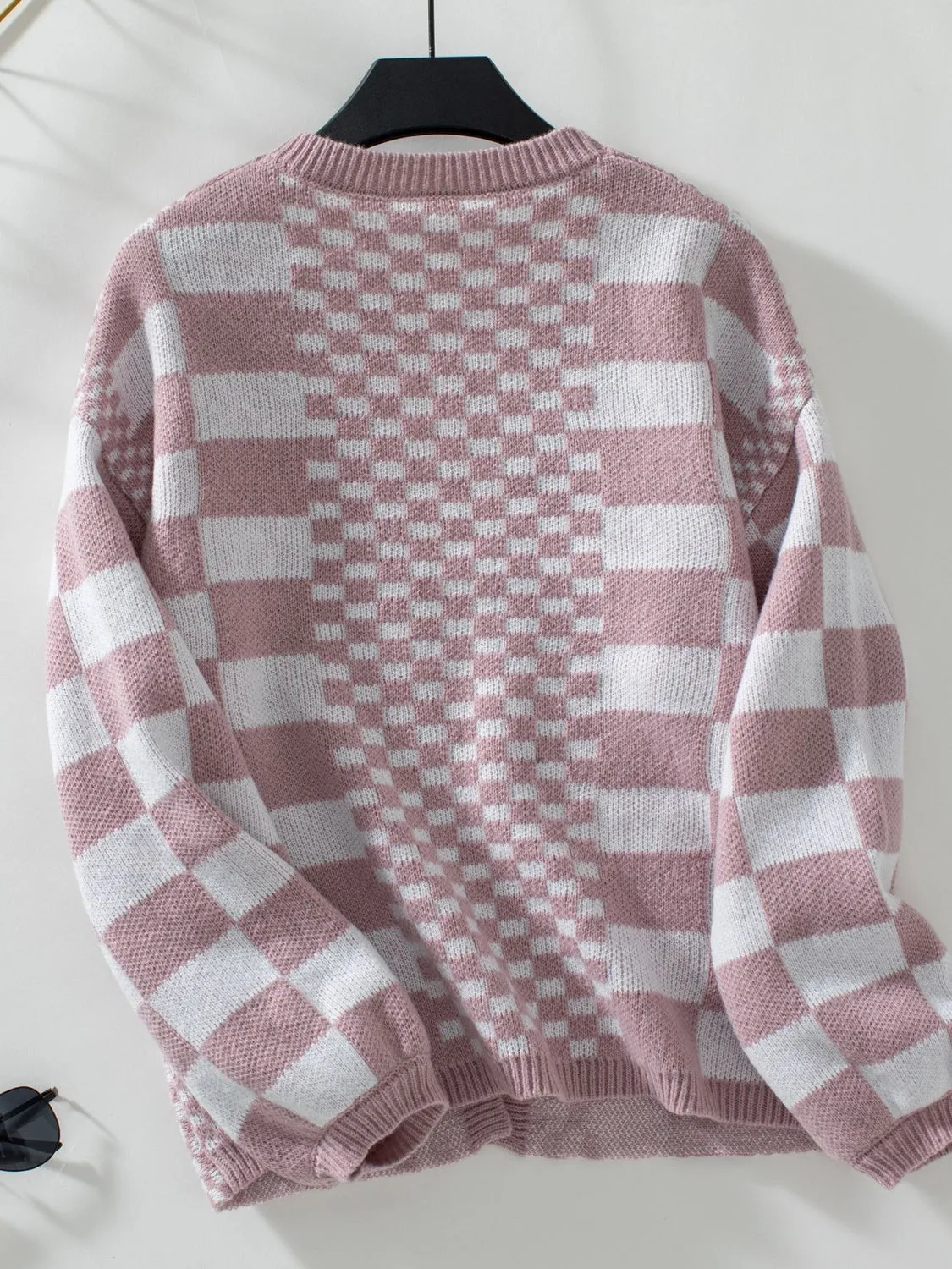 Meg Checkered Cardigan