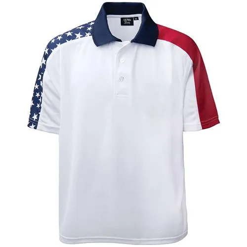 Men's Made in USA Patriotic Tech Polo Shirt