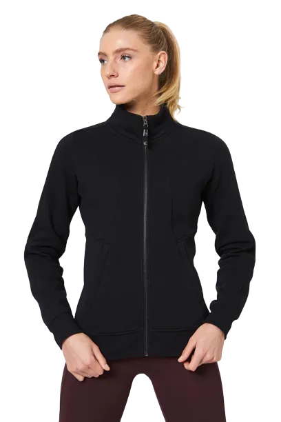 MPG Jackets - Women's Ease Organic Cotton Recycled Polyester Zip-Up with Standing Collar