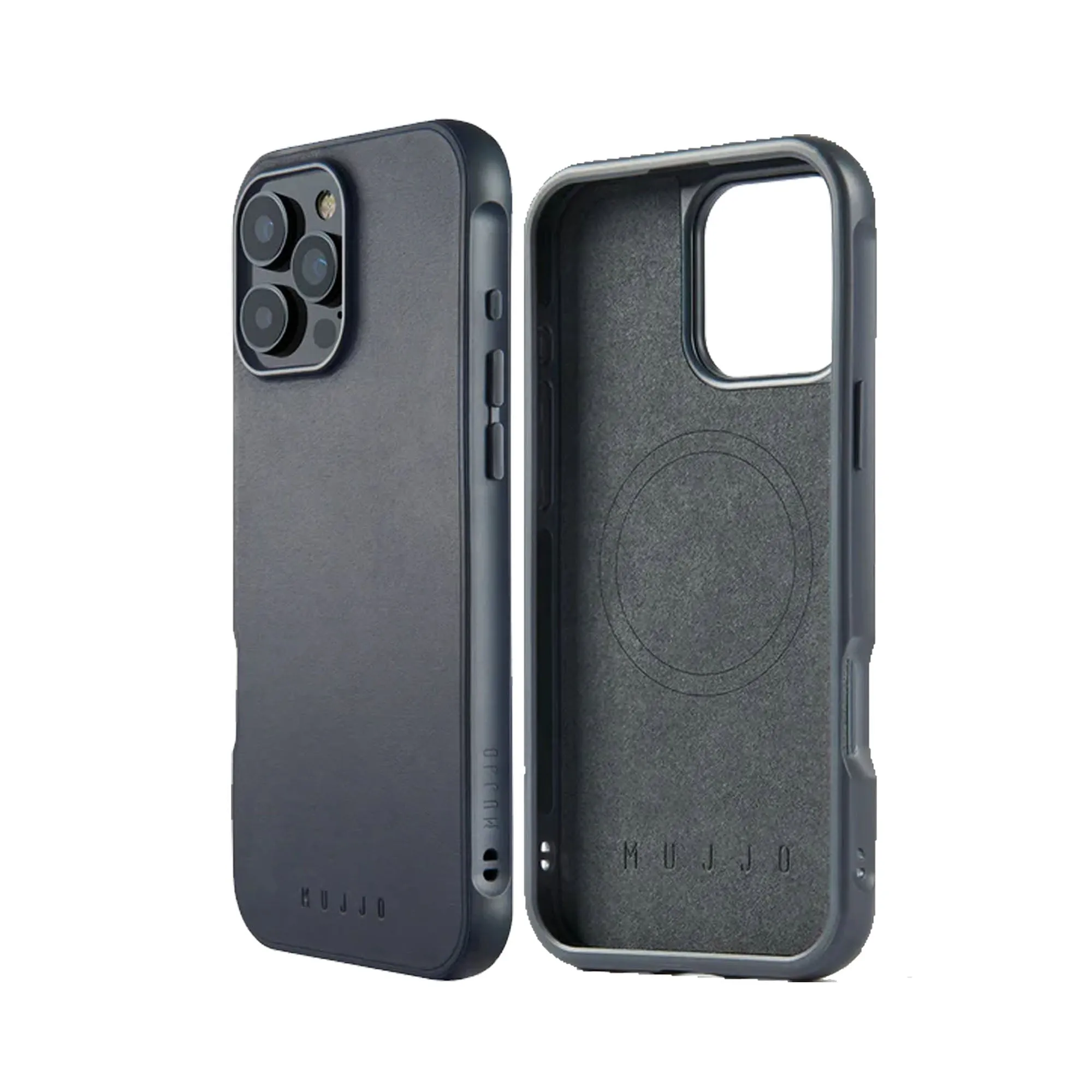 MUJJO Shield Case for iPhone 16 Series - Full Leather Case with MagSafe