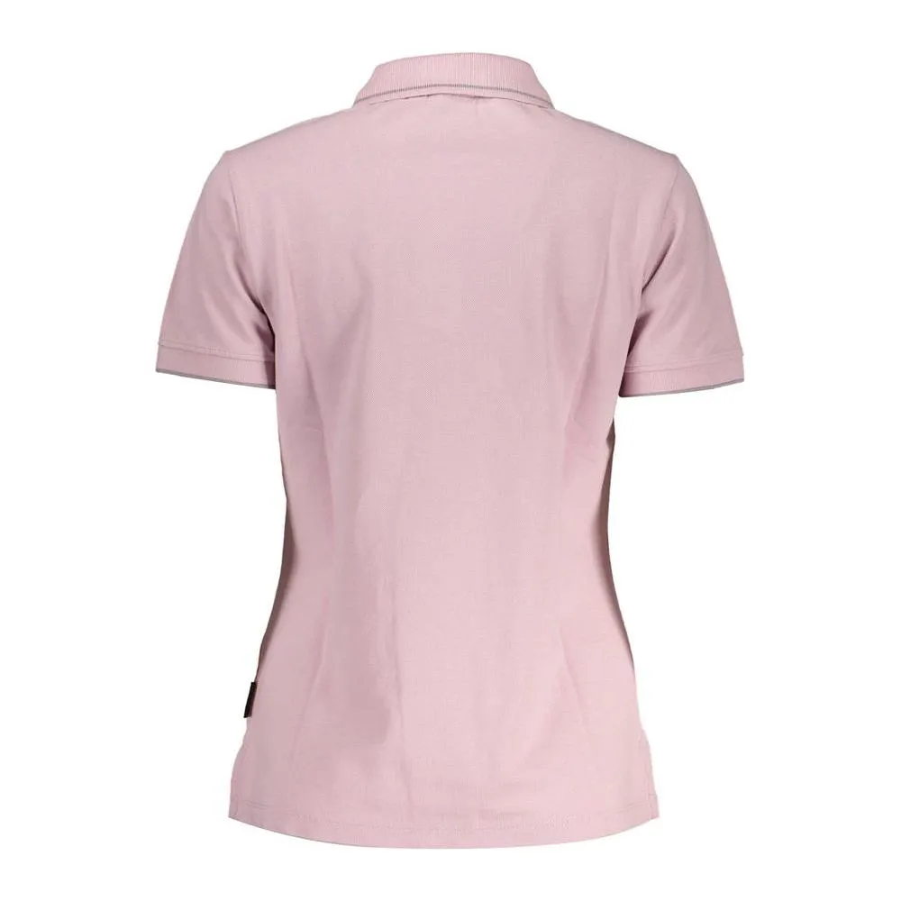 Napapijri Pink Cotton Women Polo Shirt