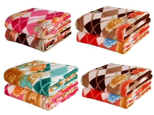 Nawab Handloom Super Soft Fleece/Polo Blankets Set/Combo for Multipurpose Use,Polar Fleece Blanket (Single Bed Combo Pack of 2)