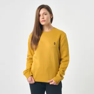 Omnitau Women's Prime Organic Cotton Crew Neck Sweatshirt -  Yellow