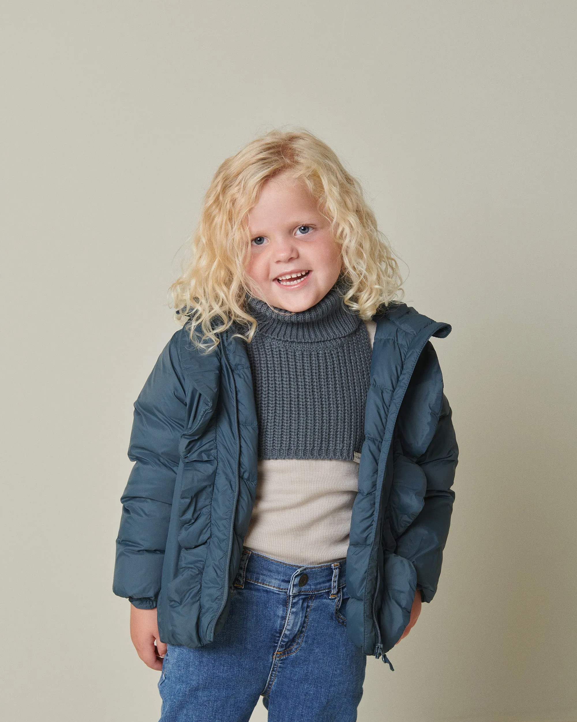 Ordelina Jacket, Puffer Jacket - Shaded Blue