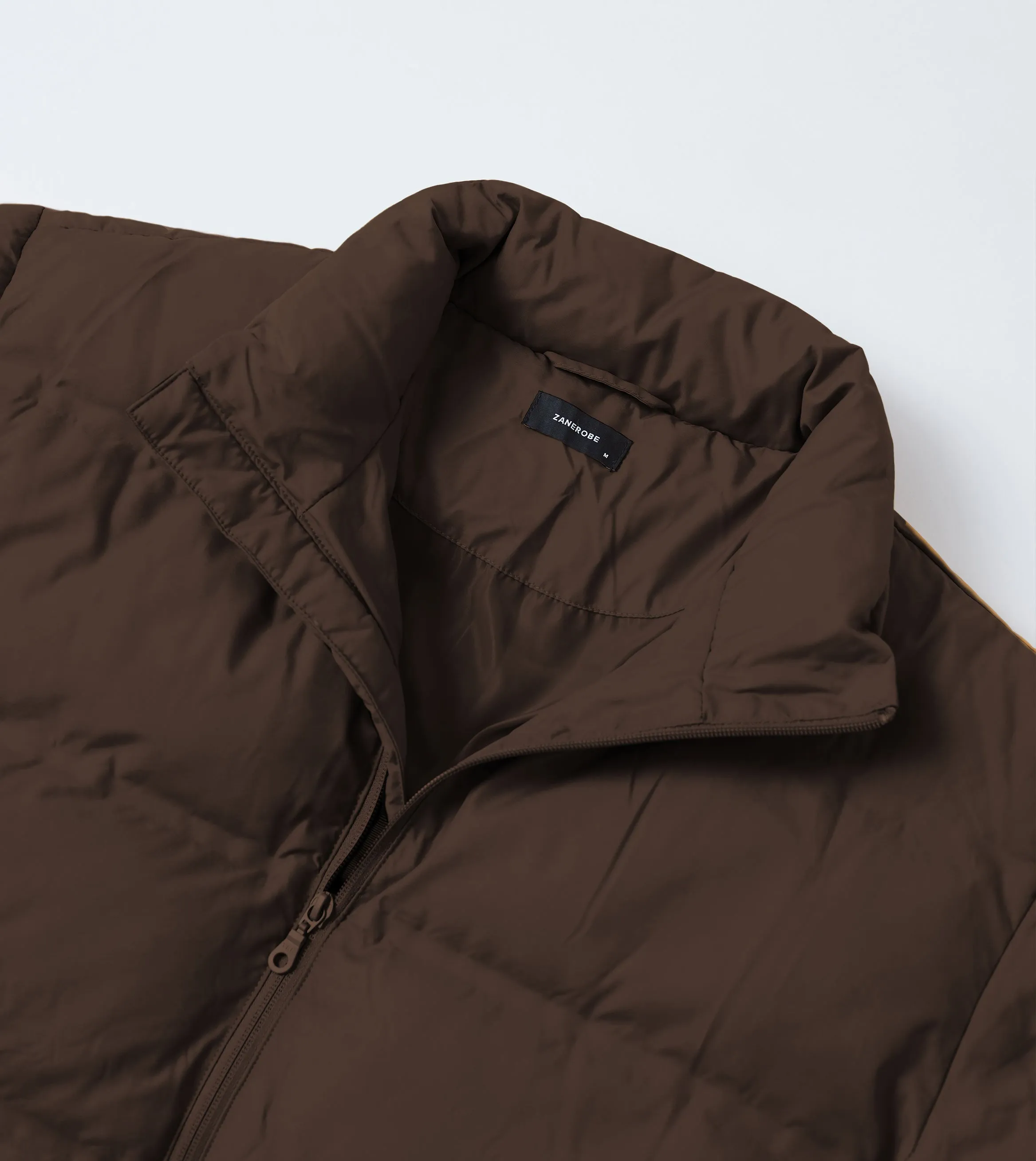 Powells Puffer Jacket Dk Choc