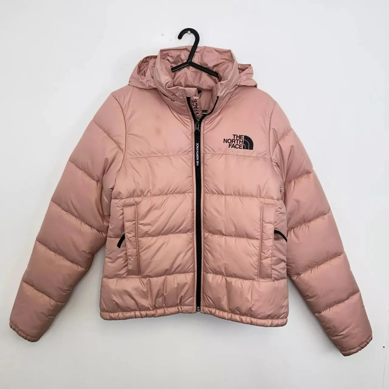 Preowned The North Face Womens Padded Puffer Jacket Size S Pink Outdoor TNF.