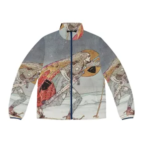 "Enchanted Puffer Jacket: Inspired by Kay Nielsen's Fairytale Illustrations"