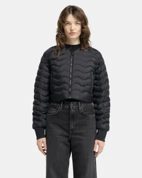 Re:Down Light Crop Puffer Jacket in Black