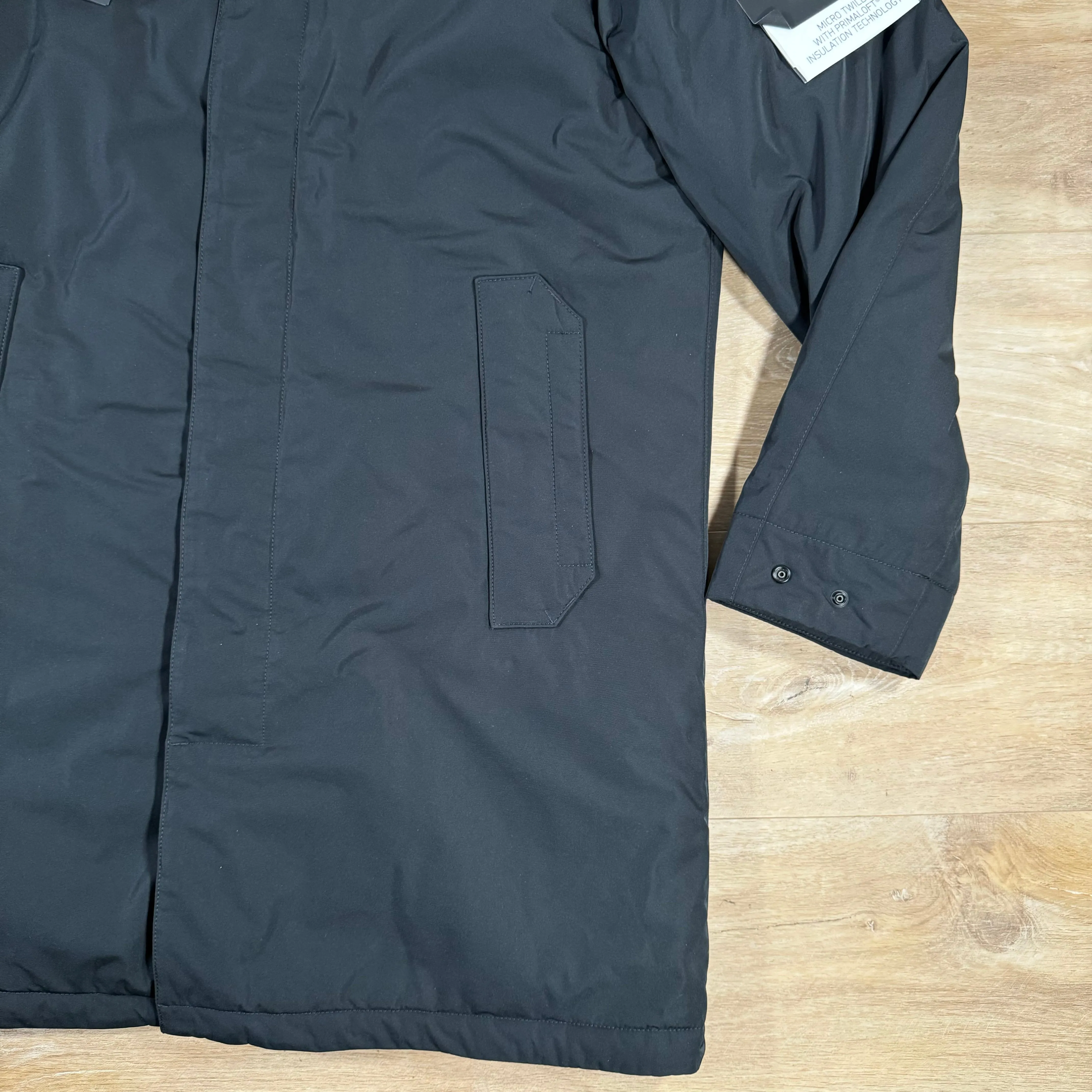 Stone Island Micro Twill Parka Jacket in Black