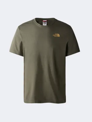 The North Face Redbox Celebration Men Lifestyle T-Shirt Taupe Green