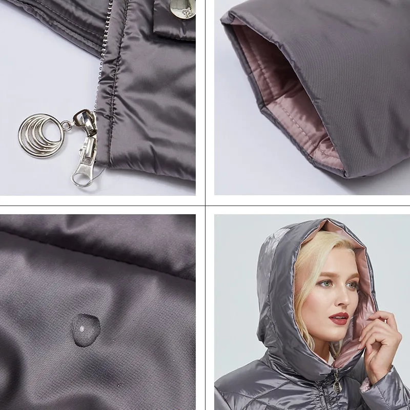 Waterproof fabric with cap design thick cotton Puffer warm parka Winter Jacket